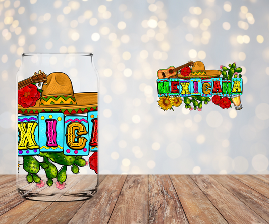 Mexicana Libbey Sublimation Transfer