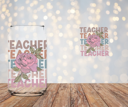 Teacher (2 images per page) Libbey Sublimation Transfer