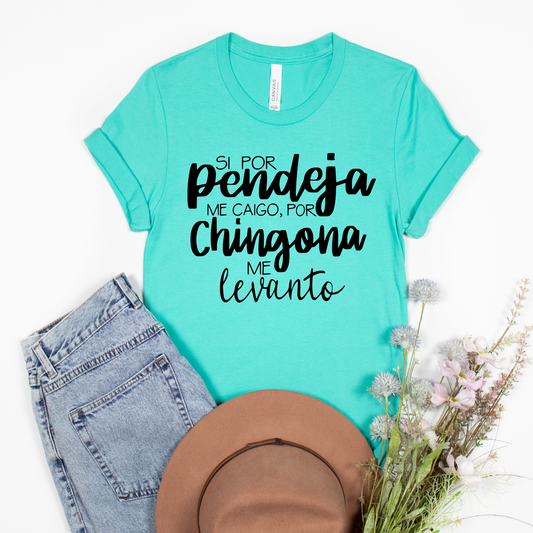 Si por pendeja me caigo