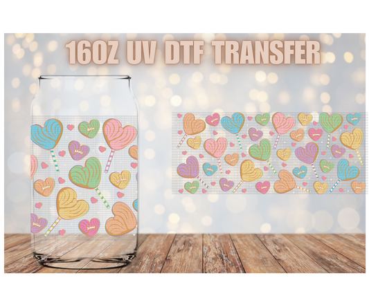 Concha Candy Hearts UV DTF Wrap