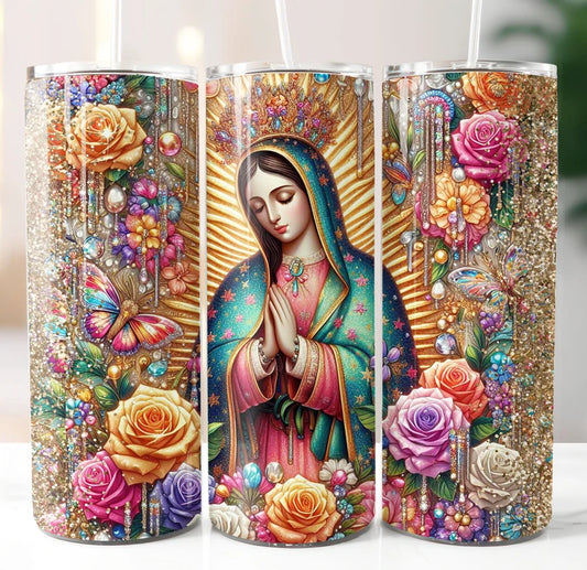 Virgen Maria Sparkle Adhesive vinyl wrap