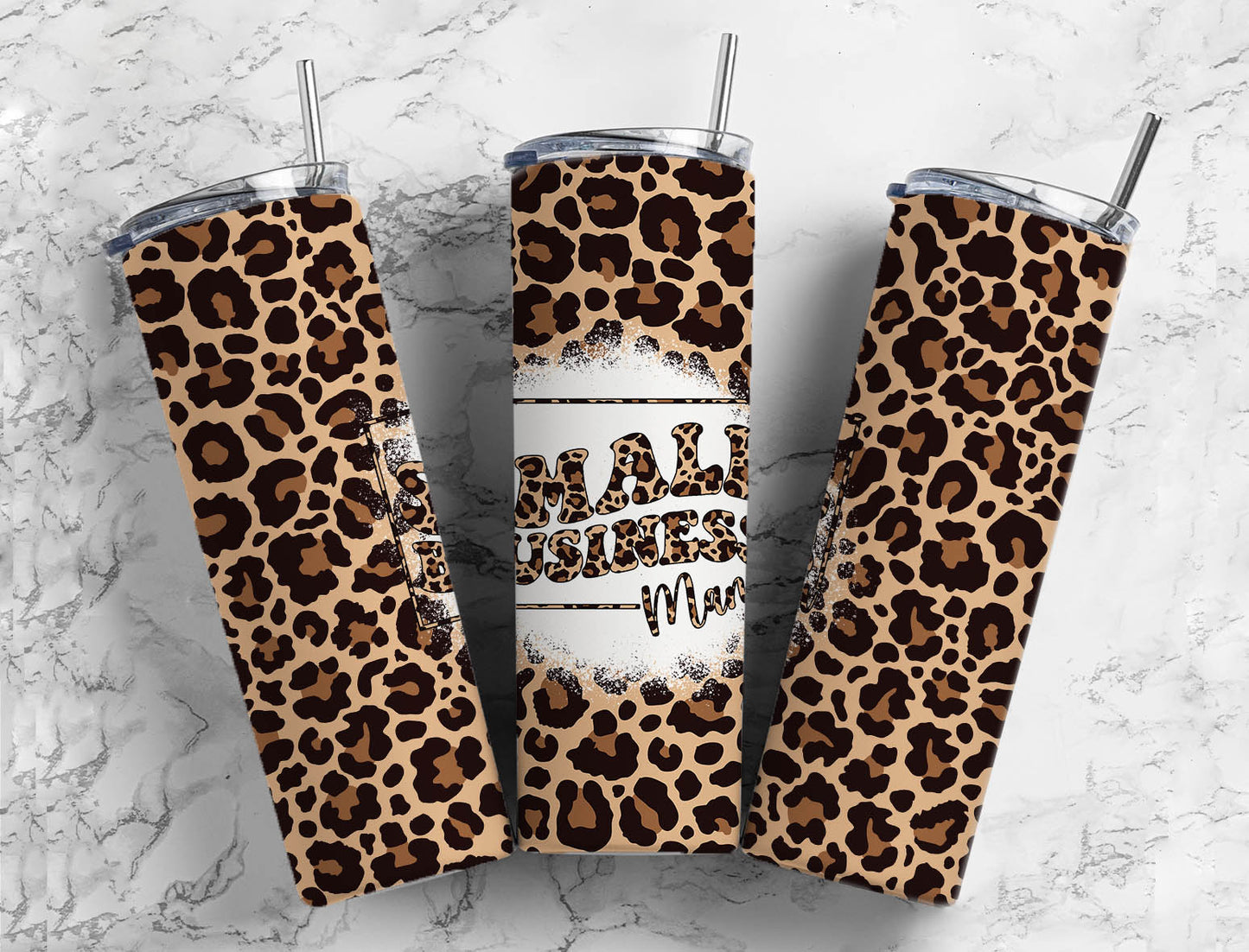 Small Business Mama leopard   Vinyl  Wrap