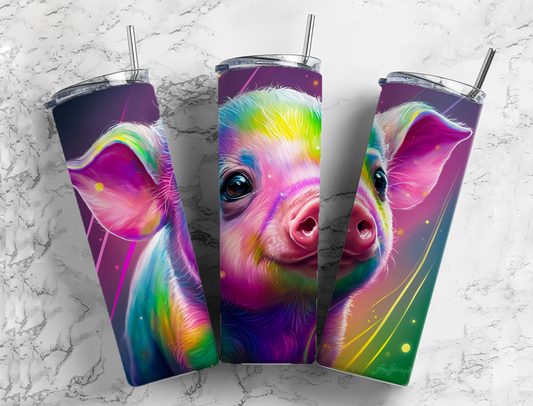 Colorful Piglet  Sublimation Transfer