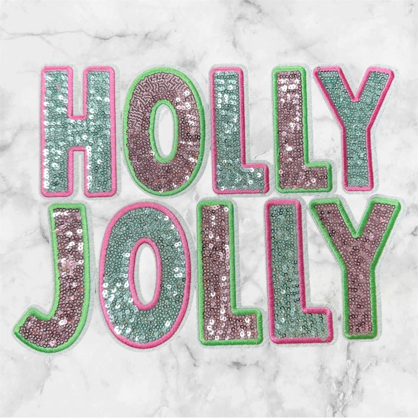 Holly Jolly Sequin Patch