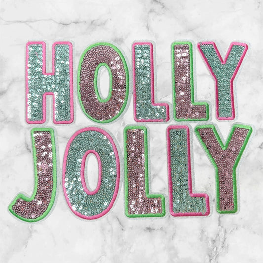 Holly Jolly Sequin Patch