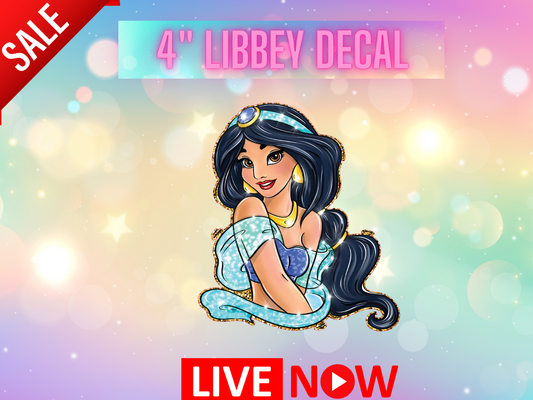 Princess J  Libbey Decal
