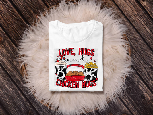 Love Hugs and Chicken Nugs HTV