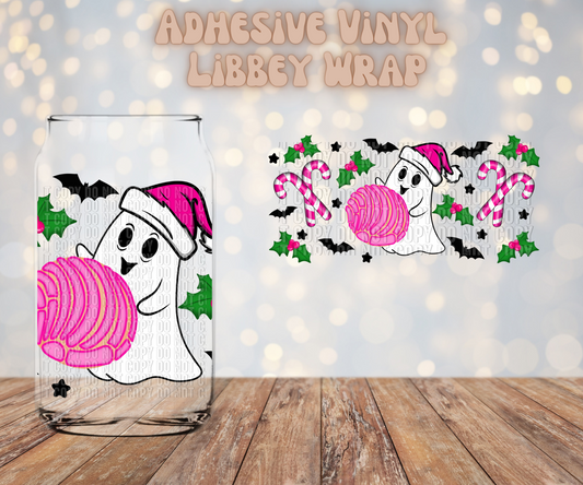 Christmas Concha Ghost Libbey Wrap