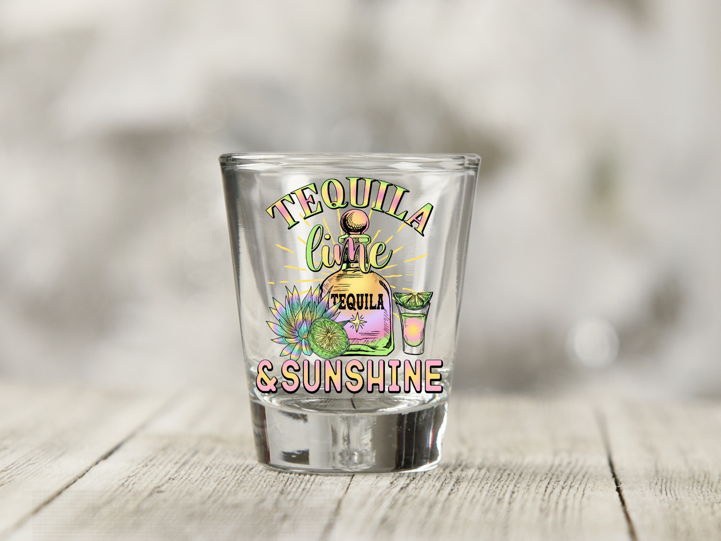 Tequila Lime & Sunshine UV DTF Decal