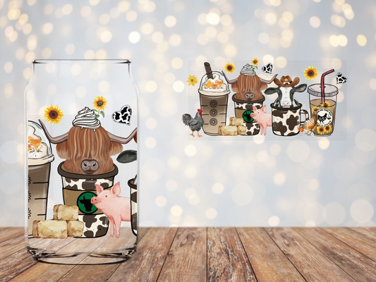 Farm Animals Libbey Wrap