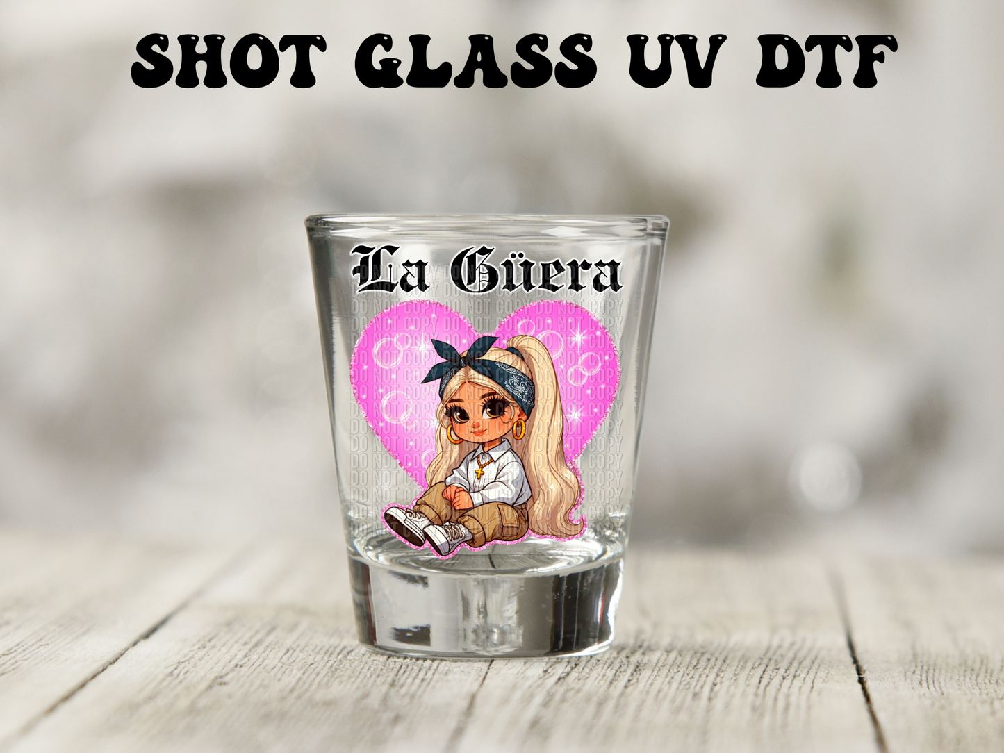 La Guera  UV DTF Decal