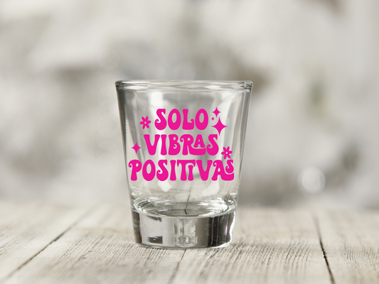 Solo Vibras Positivas UV DTF Decal