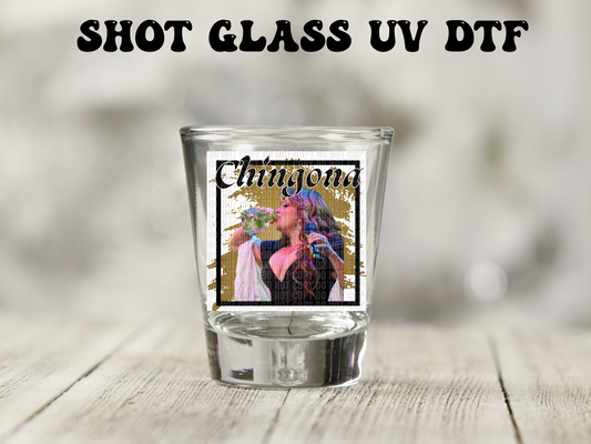 Chingona Gold UV DTF Decal