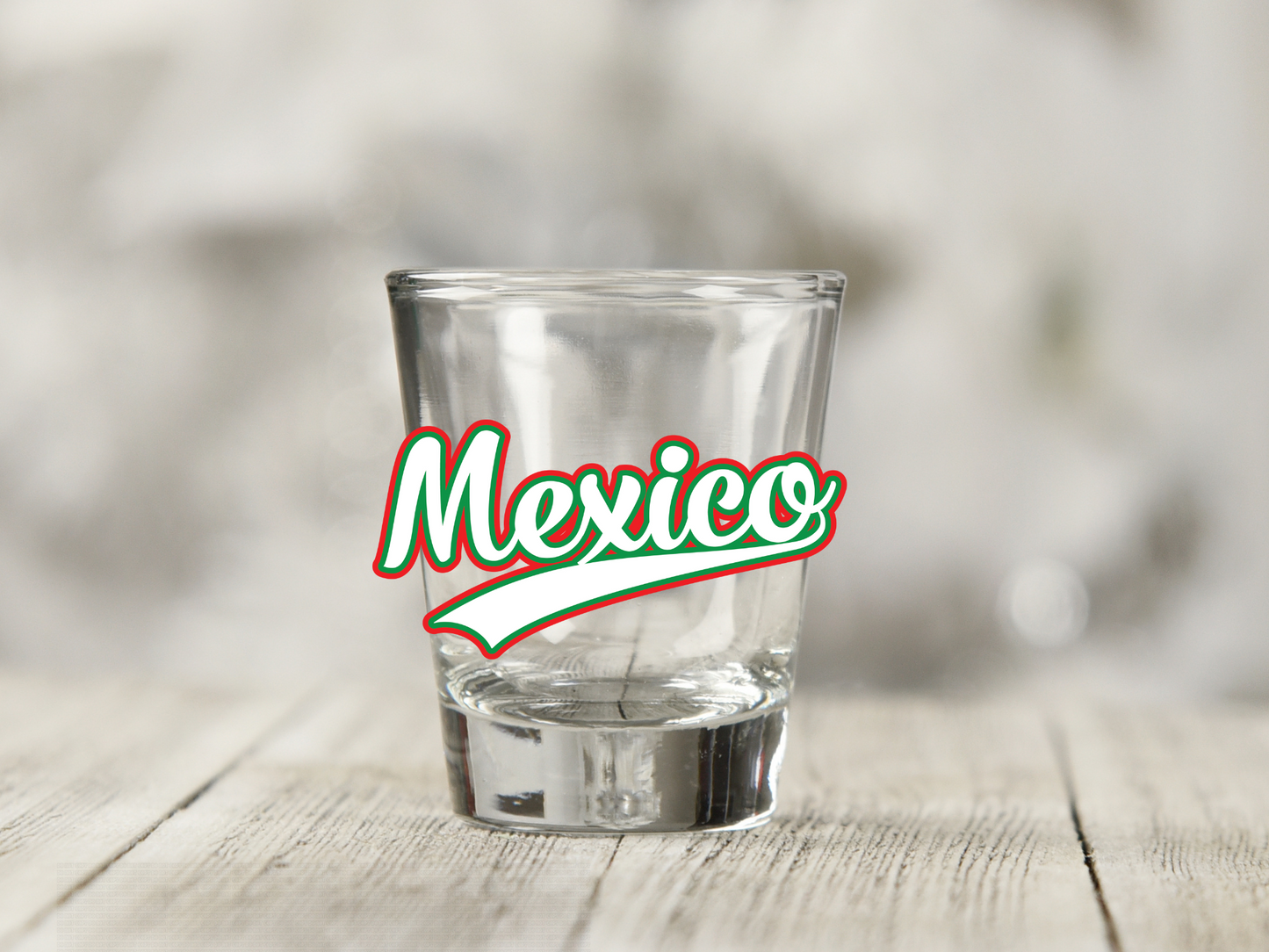 Mexico White UV DTF Decal