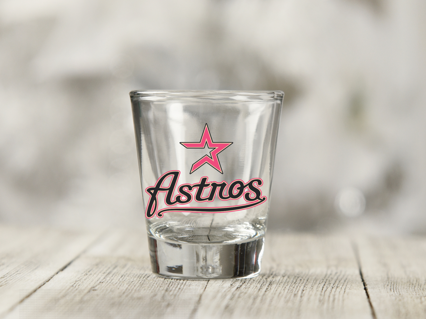 Astros Pink UV DTF Decal