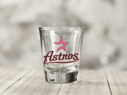 Astros Pink UV DTF Decal