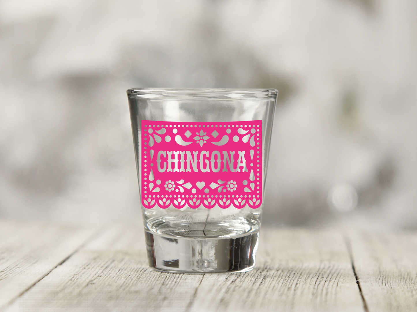 Chingona Pink Papel Picado UV DTF Decal