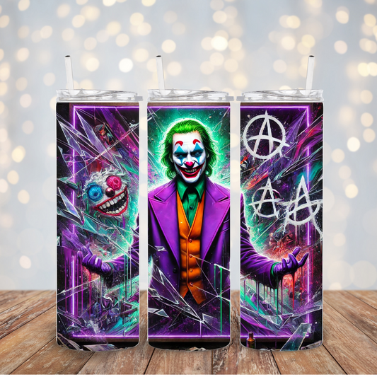 Joker inspired Tumbler Transfer