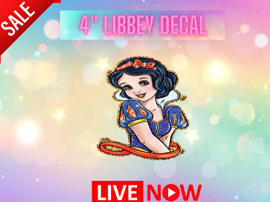 Forbidden Apple Girl Libbey Decal