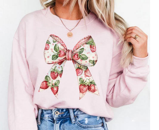 strawberry bow HTV