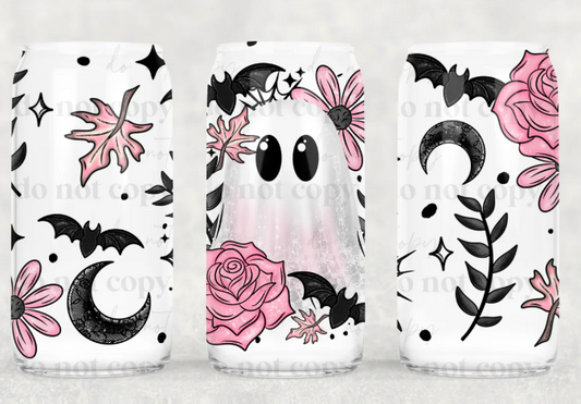 Ghost Pink Floral UV DTF