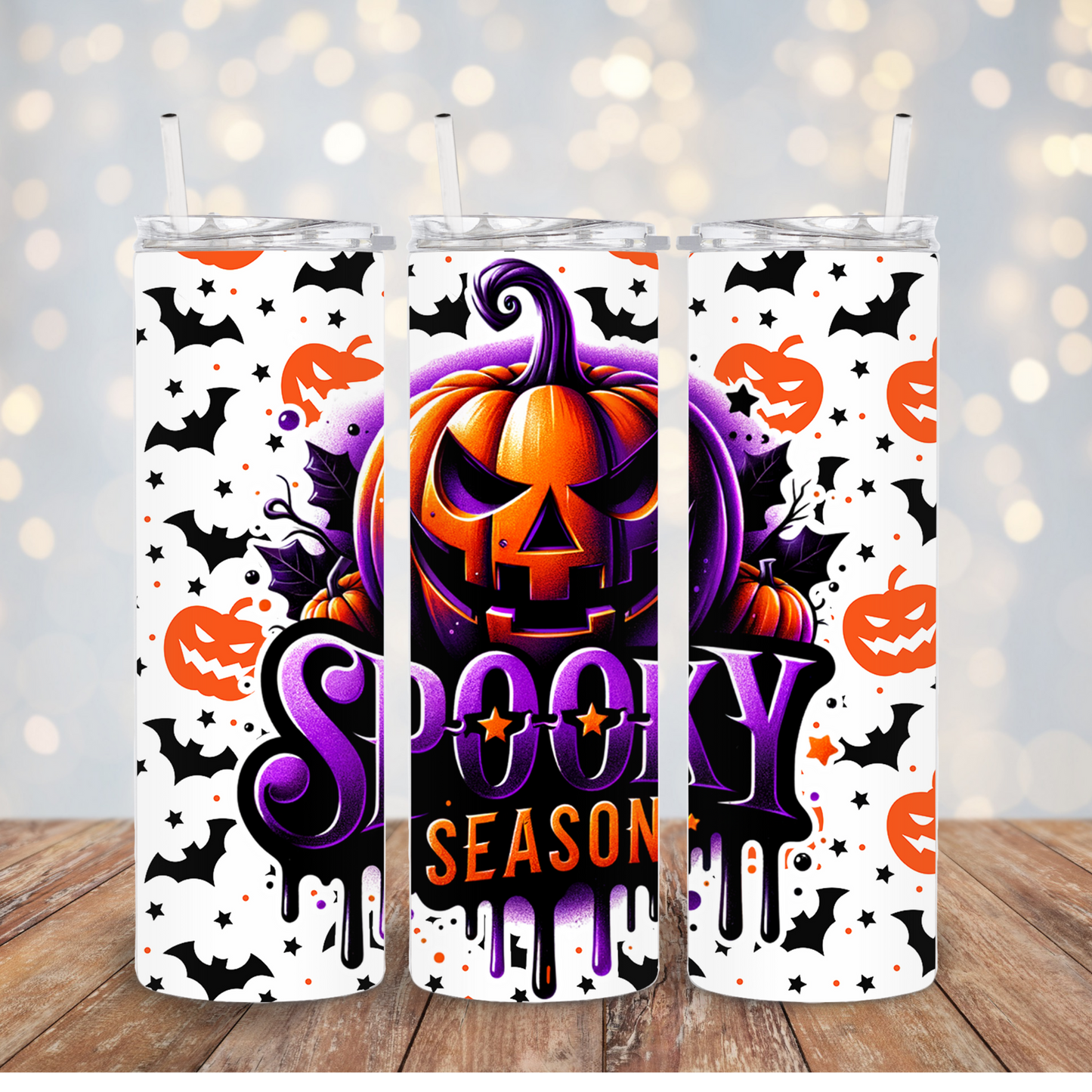 Spooky Season Pumpkin Tumbler Transfer