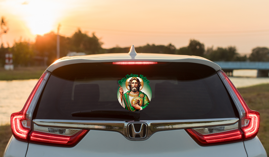 San Judas circle  Car Decal