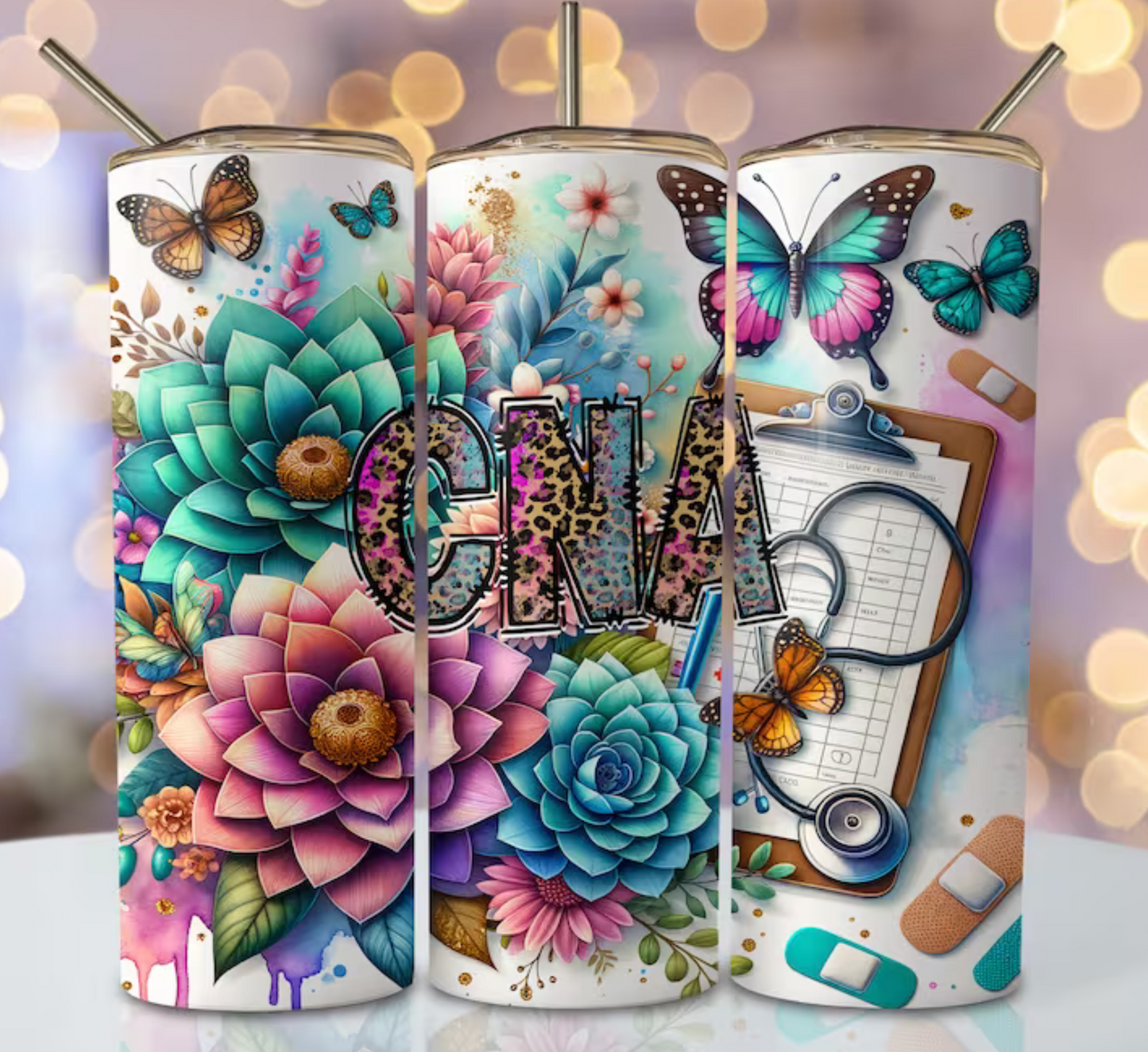 CNA floral  Sublimation Transfer