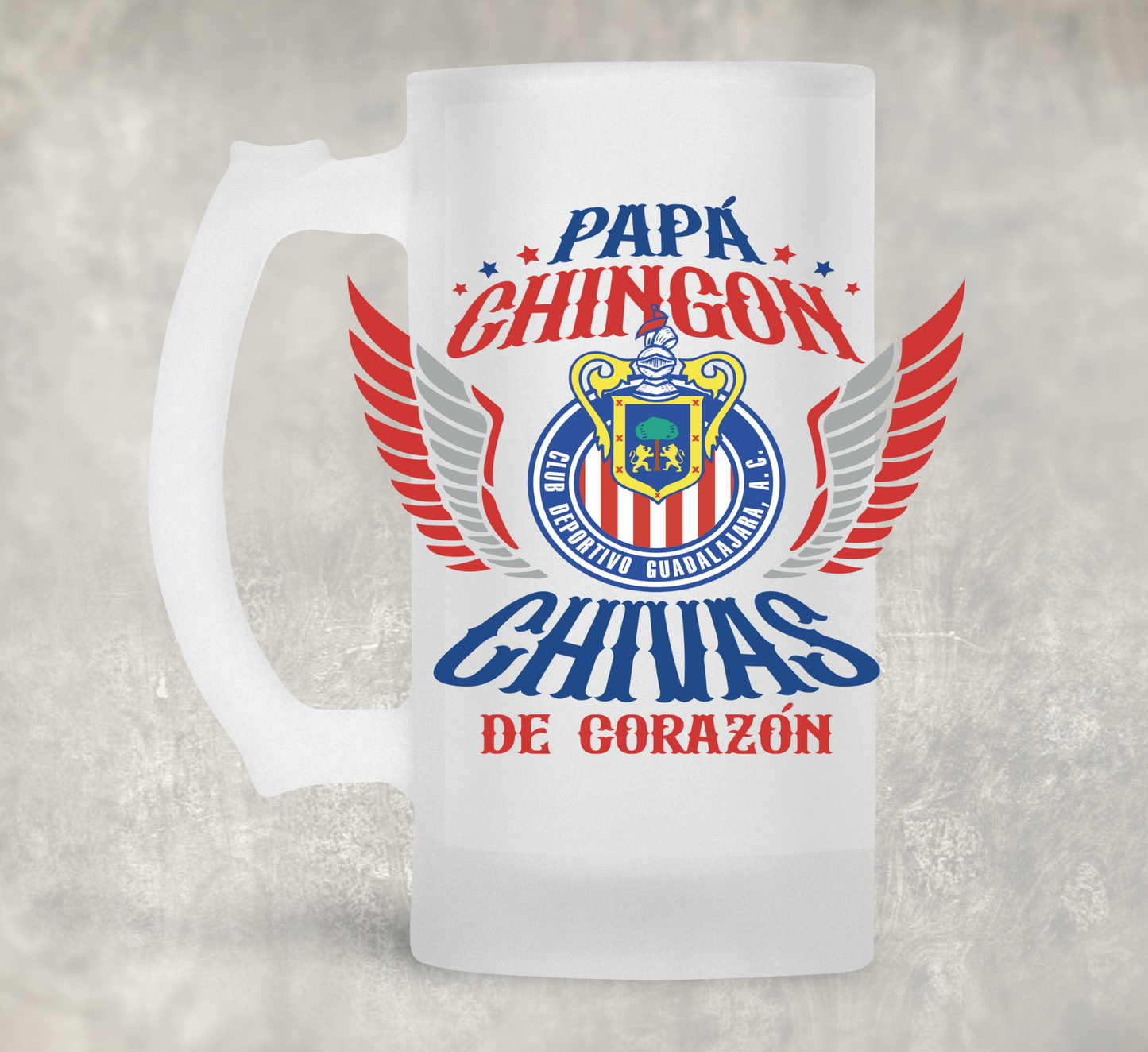 Papa Mas Chingon Soccer edition  UV DTF Decal