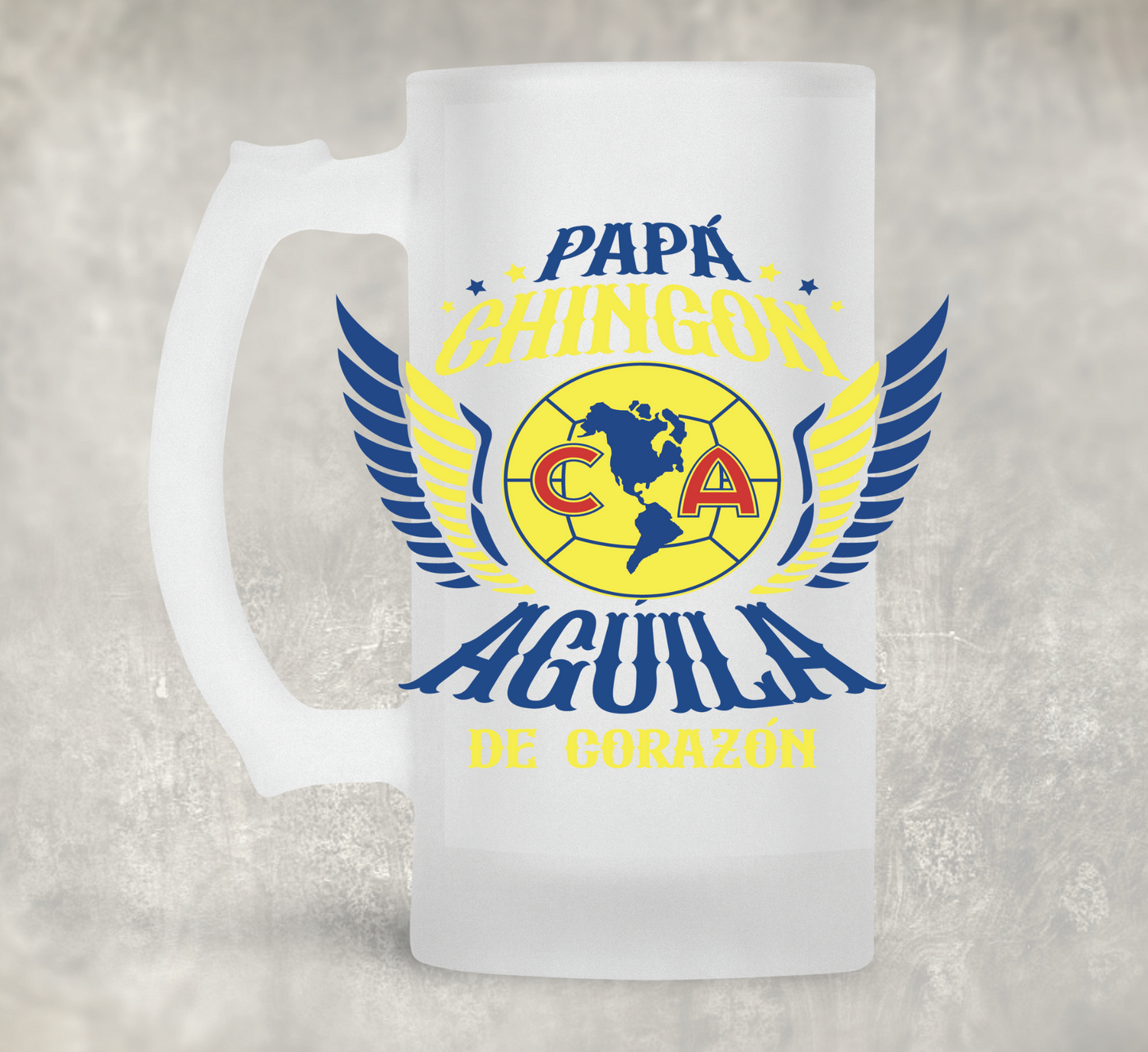 Papa Mas Chingon Soccer edition  UV DTF Decal