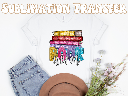 Book Worm Sublimation Transfer