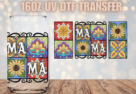 Mama talavera tiles 2 UV DTF