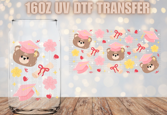 Graduation teddy UV DTF