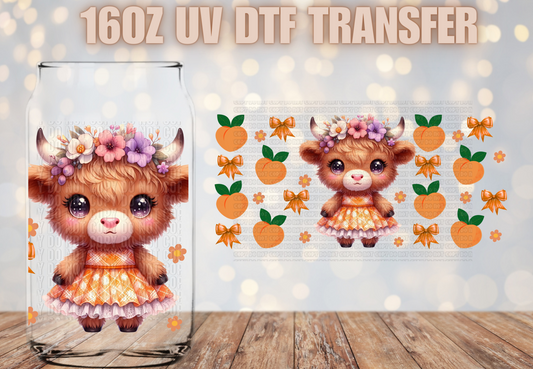 Peach Cow  UV DTF