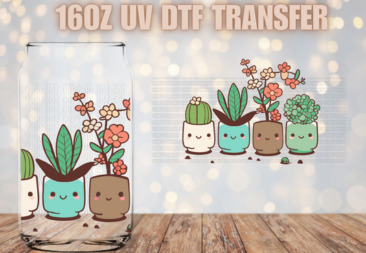 Cute plants UV DTF