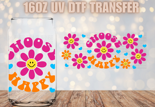 Choose Happy UV DTF