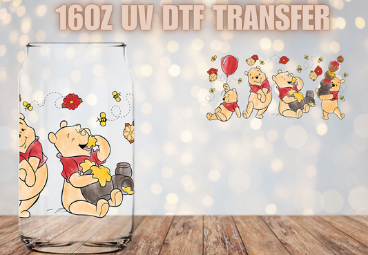 Honey Bear  UV DTF Wrap