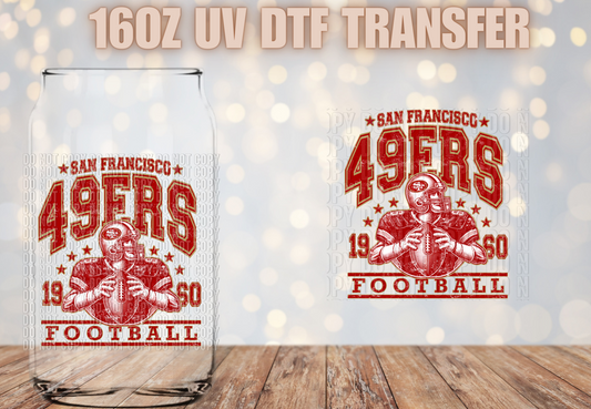 49ers Football UV DTF Decal