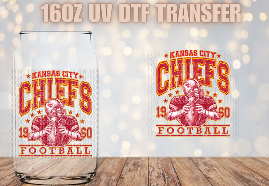 KC Football UV DTF Decal