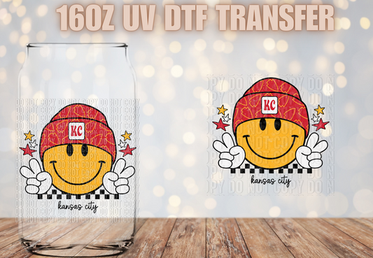 KC smilie UV DTF Decal