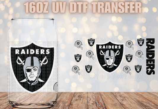 Raiders UV DTF Wrap