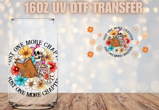One more chapter skellie UV DTF Wrap