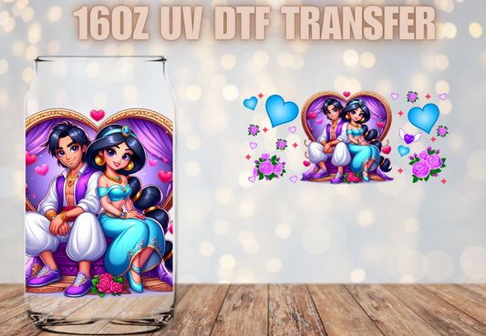 Purple Heart  couple #2  UV DTF Wrap