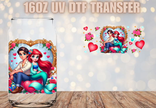 Red Hair Girl, couple  UV DTF Wrap