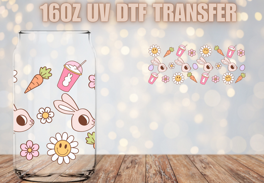 Easter Flowers UV DTF Wrap