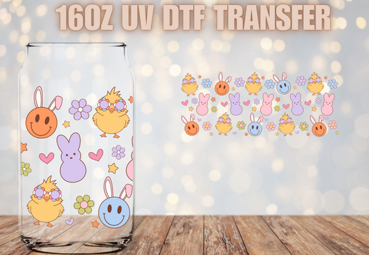 Easter Chicks and Bunnies UV DTF Wrap