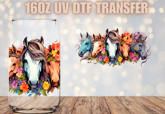 Horses UV DTF Wrap