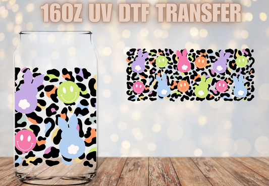 Leopard Easter Bunnies UV DTF Wrap