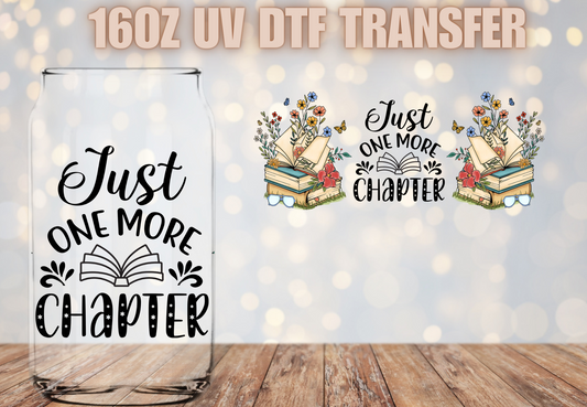 Just one more chapter  UV DTF Wrap