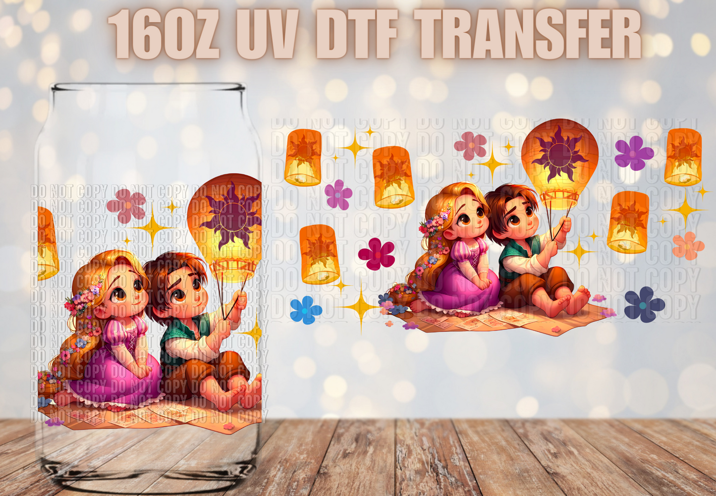 Lanterns Love UV DTF Wrap